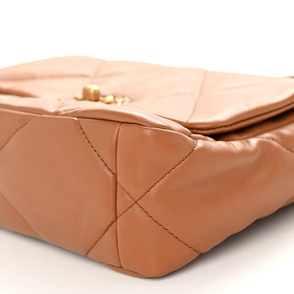 Chanel Lambskin Quilted Medium Chanel 19 Flap Brown 10 of 10