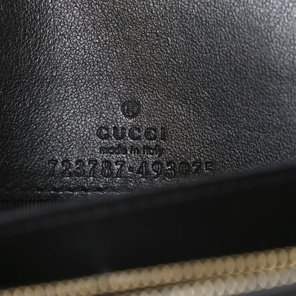 Gucci Calfskin GG Matelasse Chain Wallet Black 6 of 9