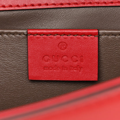 Gucci Smooth Calfskin Small Zumi Top Handle Shoulder Bag Hibiscus Red 6 of 13