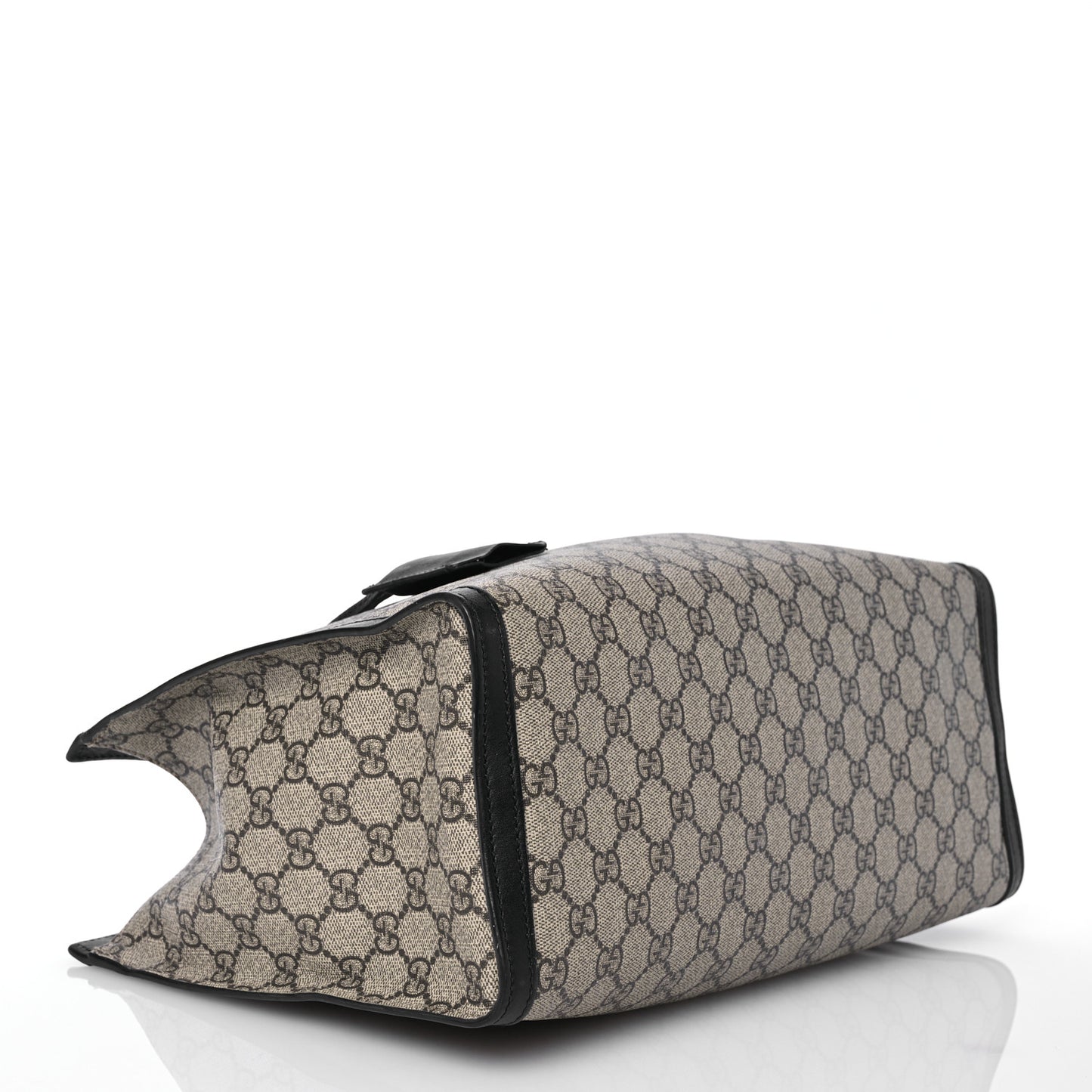 GG Supreme Monogram Medium Padlock Tote Black