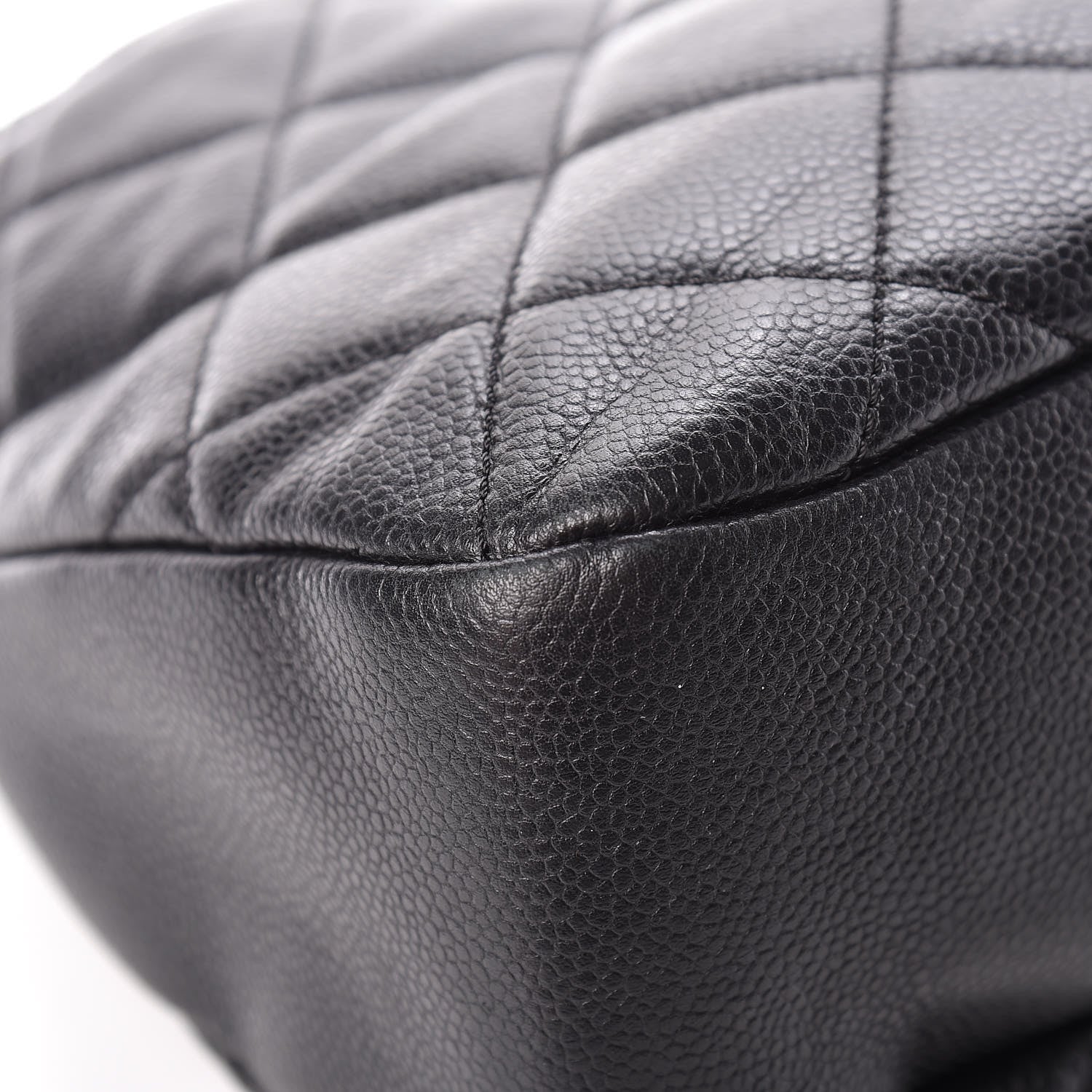 Chanel Caviar Quilted CC Timeless Soft Tote Black 10 of 12