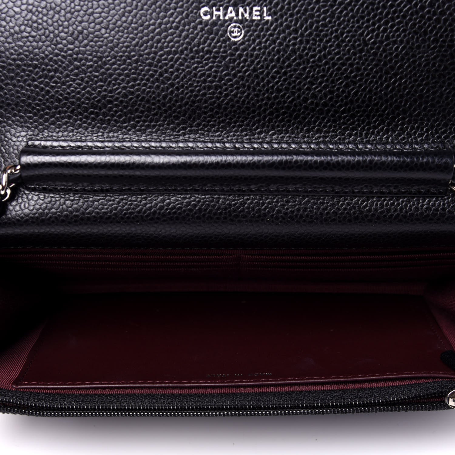 Chanel Caviar Quilted Wallet On Chain WOC Black 6 of 12