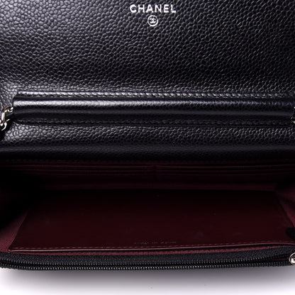 Chanel Caviar Quilted Wallet On Chain WOC Black 6 of 12
