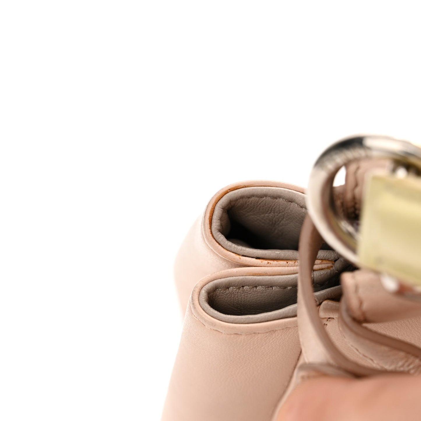 Nappa Colorblock Mini Peekaboo Iconic Satchel Plaster Banana Grigio Polvere