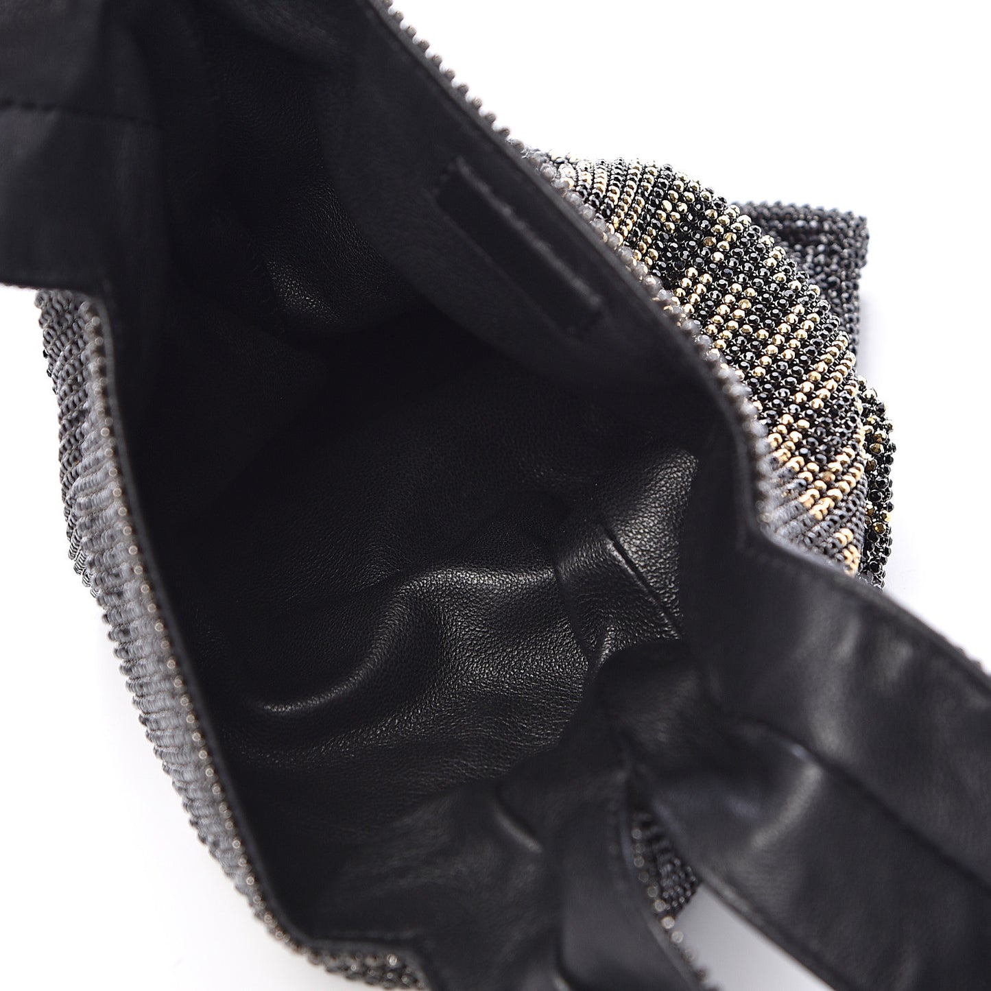 Crystal Wanglock Mini Shopper Black