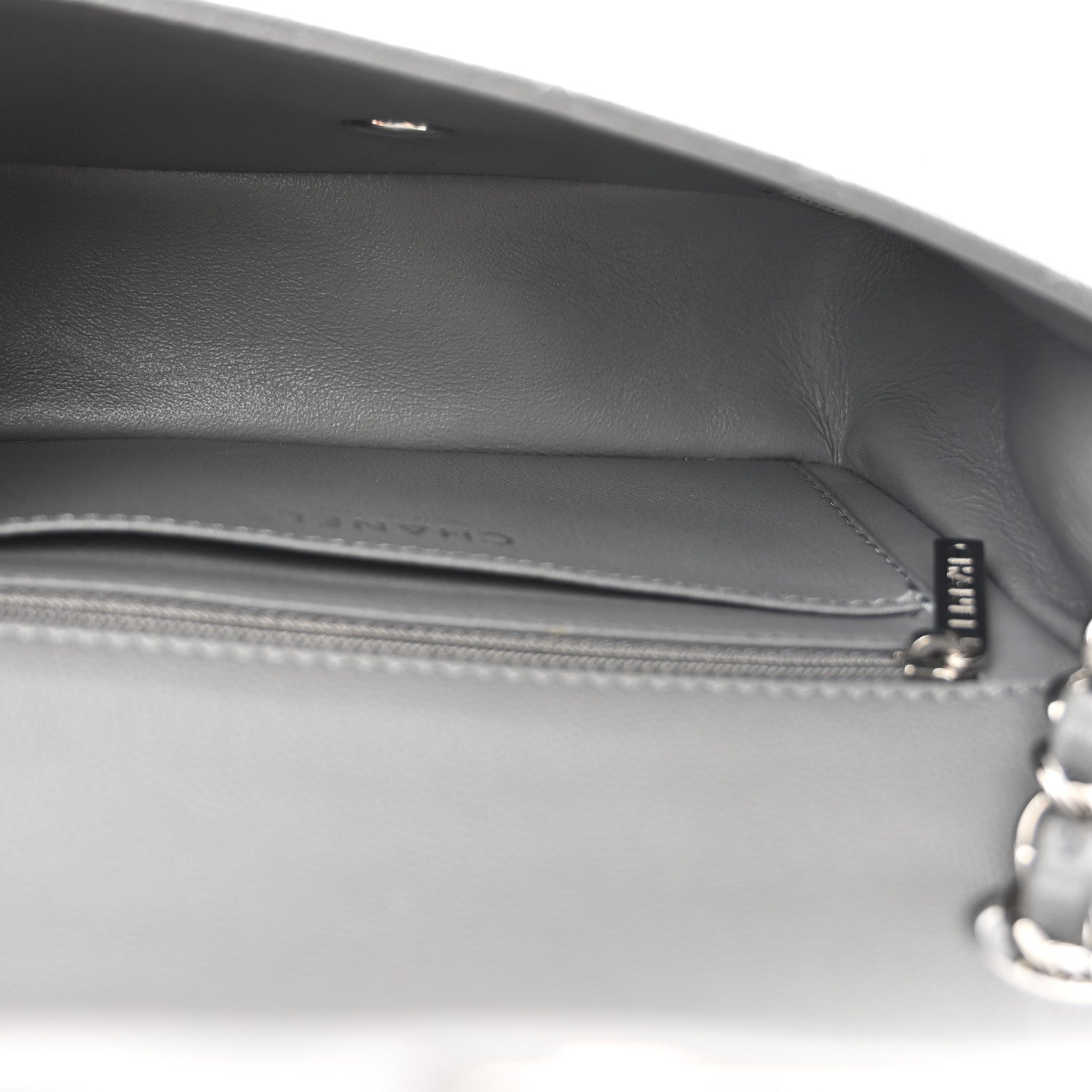 Chanel Caviar Quilted Mini Rectangular Flap Grey 5 of 11