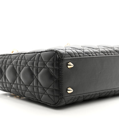 Christian Dior Lambskin Cannage Small My ABCDior Lady Dior Black 6 of 9
