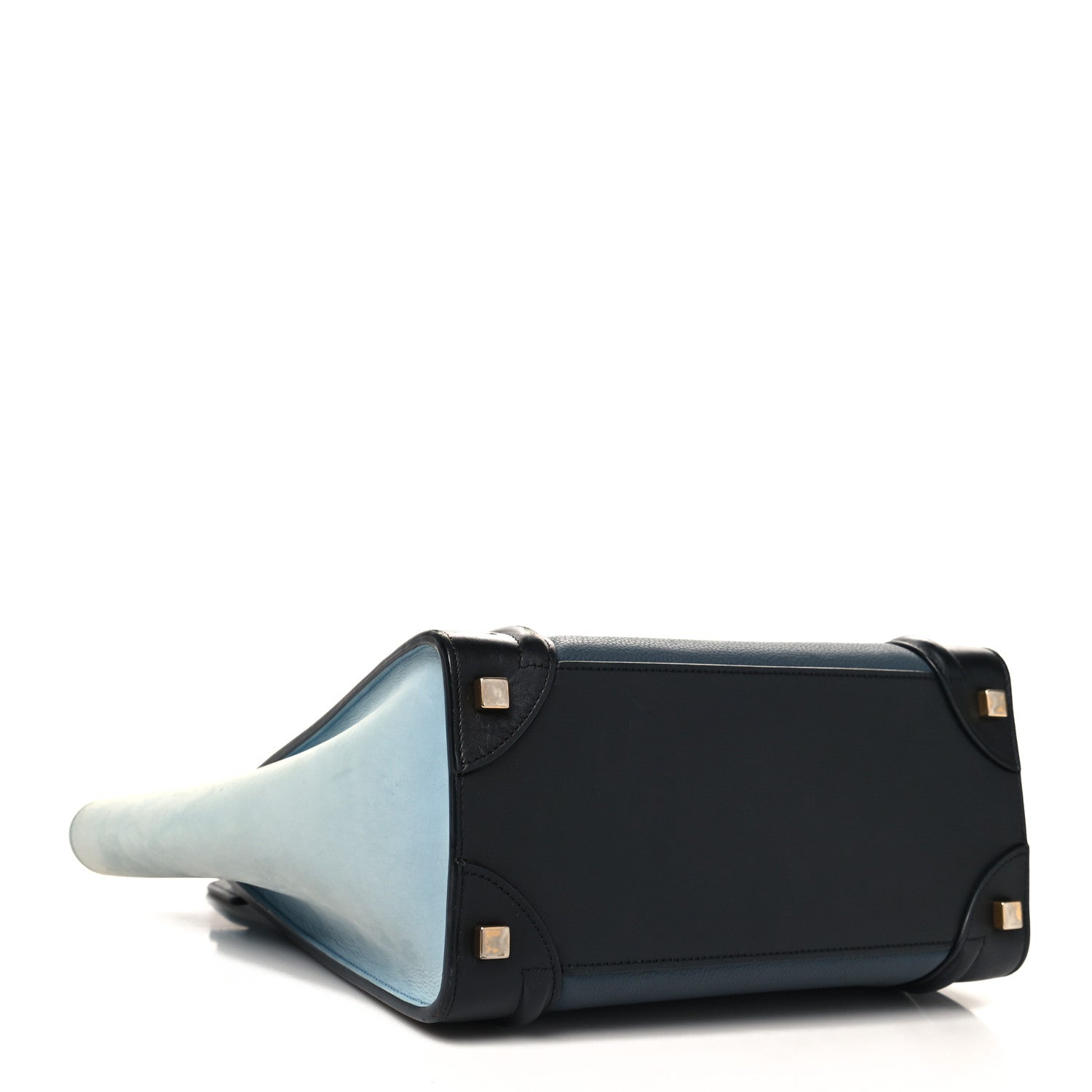 Celine Drummed Calfskin Suede Tri-color Micro Luggage Multicolor 4 of 13