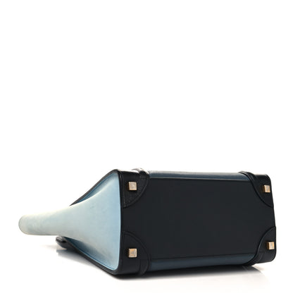 Celine Drummed Calfskin Suede Tri-color Micro Luggage Multicolor 4 of 13