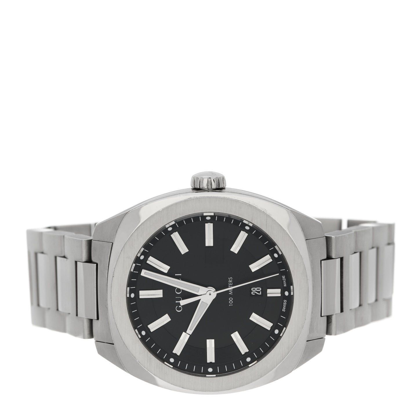 Stainless Steel 40mm GG2570 Quartz Watch Black