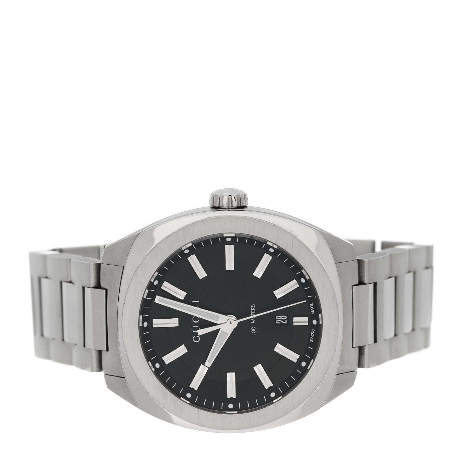 Gucci Stainless Steel 40mm GG2570 Quartz Watch Black 2 of 7