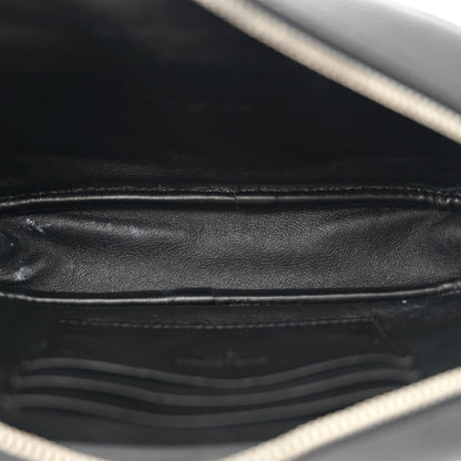 Saint Laurent Grain De Poudre Matelasse Monogram Mini Lou Camera Bag Black 5 of 11