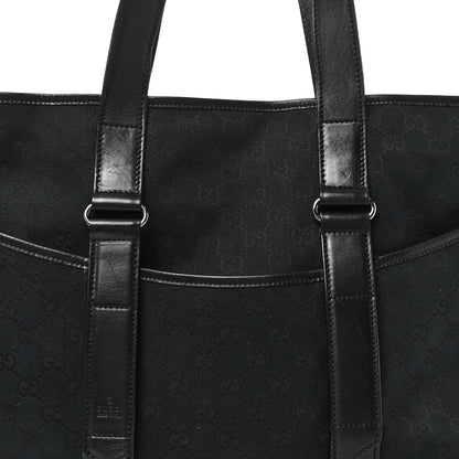 Gucci Monogram Calfskin Perforated Tote Black 8 of 10