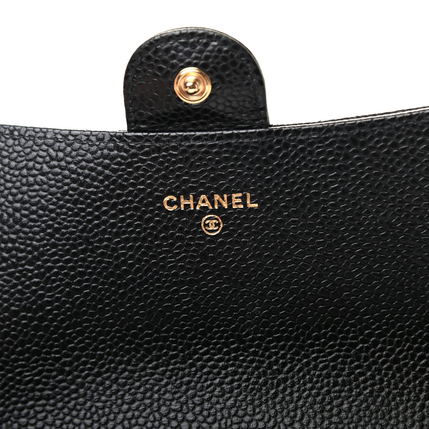 Chanel Caviar Quilted Large Gusset Flap Wallet Black 6 of 10
