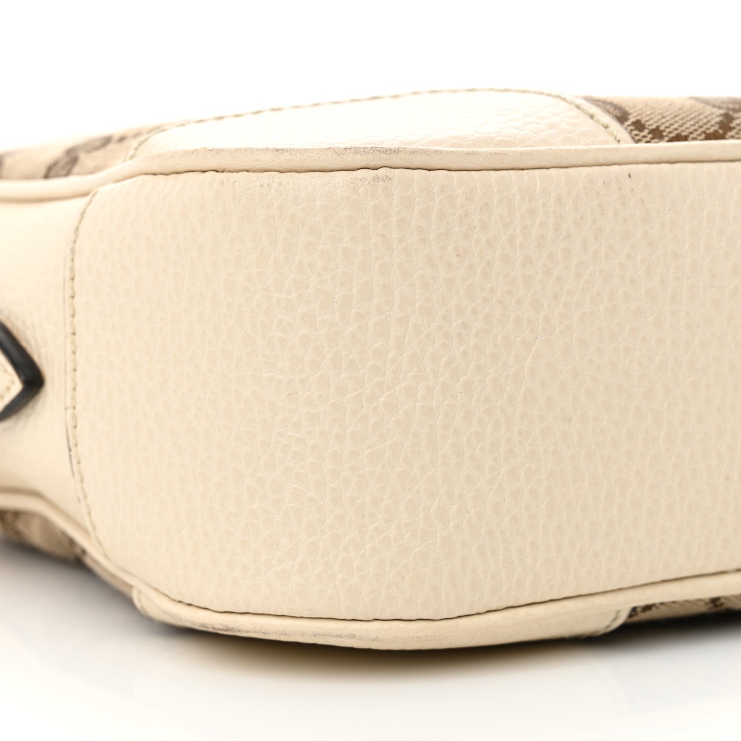 Gucci Monogram Dollar Calfskin Mini Bree Messenger Bag Beige Ebony Avoire 9 of 12