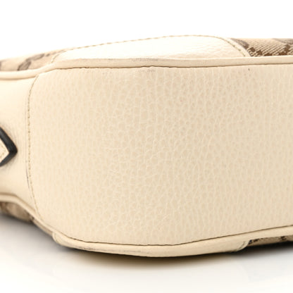 Gucci Monogram Dollar Calfskin Mini Bree Messenger Bag Beige Ebony Avoire 9 of 12