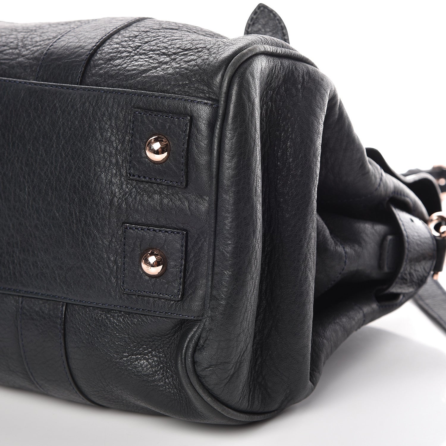 Mulberry Goatskin Heritage Bayswater Satchel Nightshade Blue 10 of 11