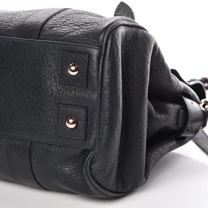 Mulberry Goatskin Heritage Bayswater Satchel Nightshade Blue 10 of 11