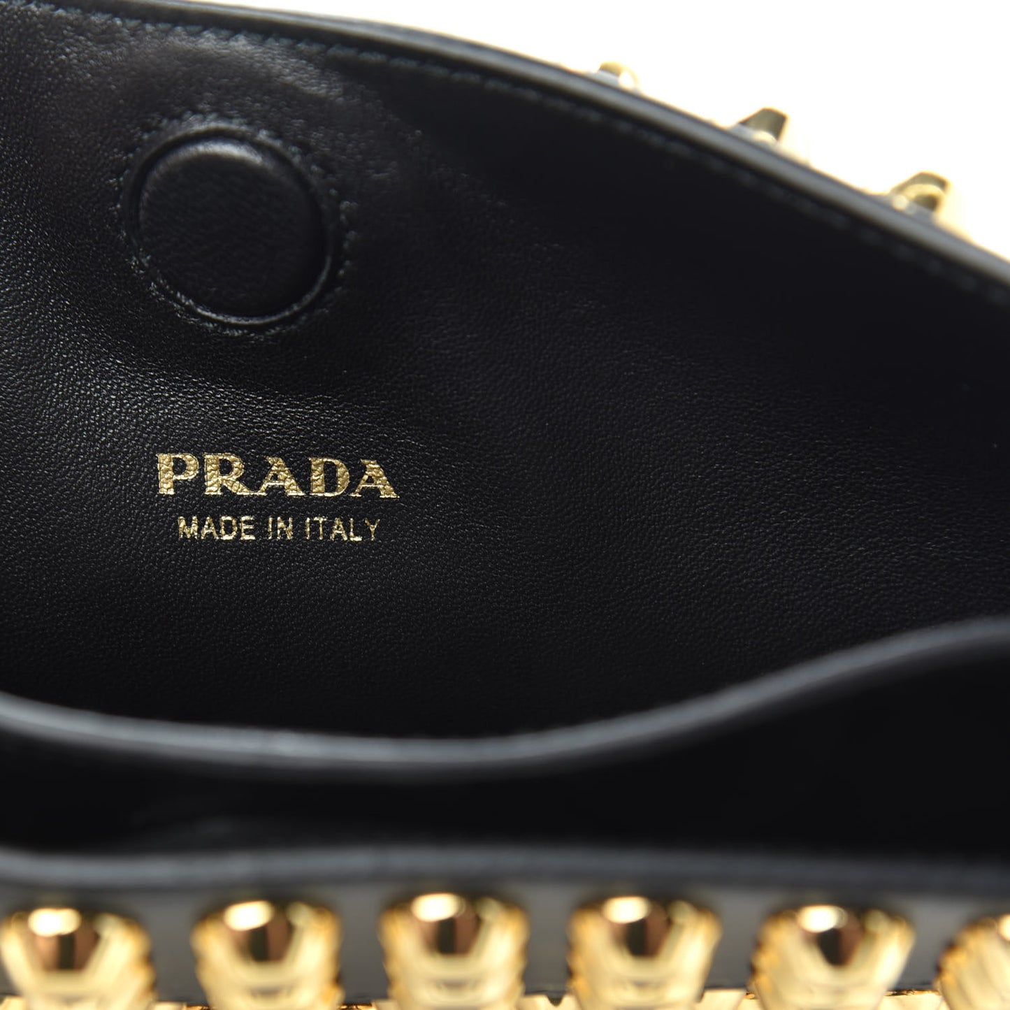 City Calfskin Studded Small Margit Bag Black