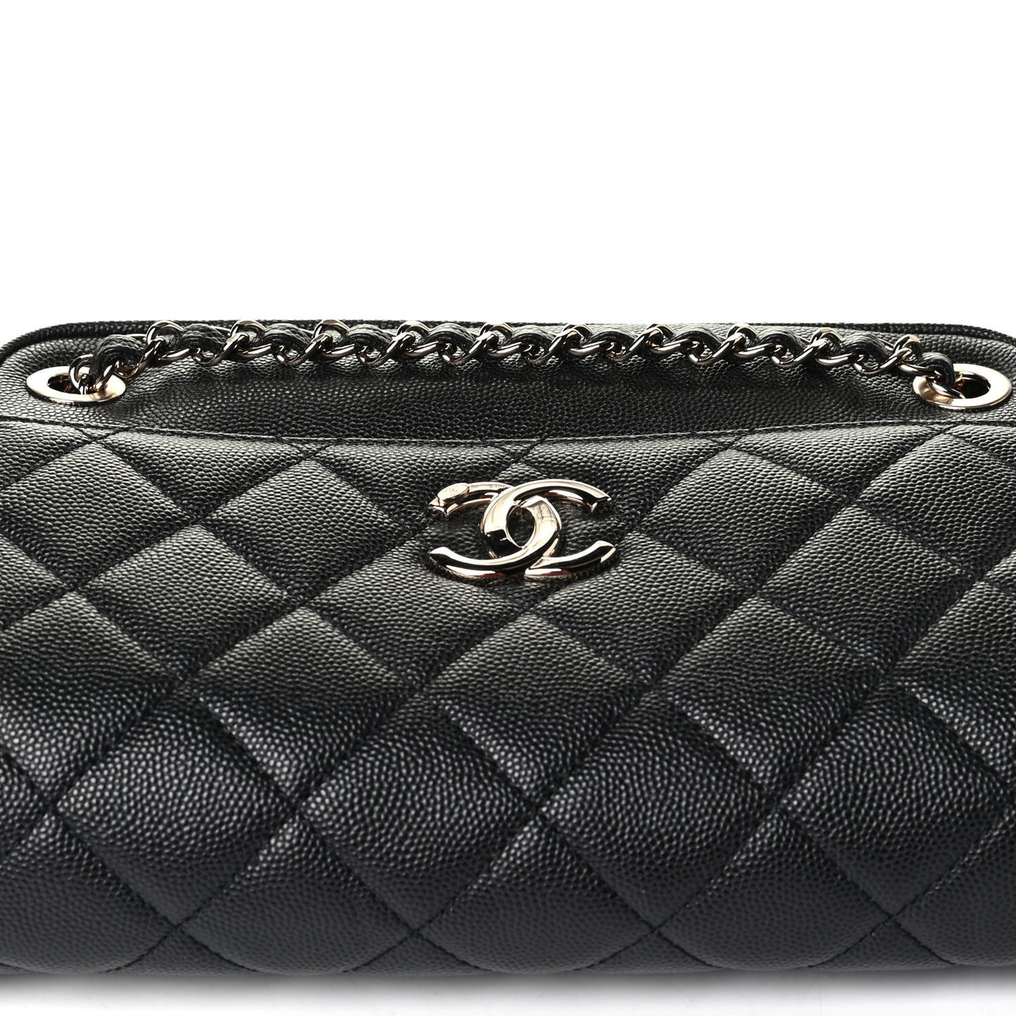Caviar Quilted Small In & Out Camera Case Black