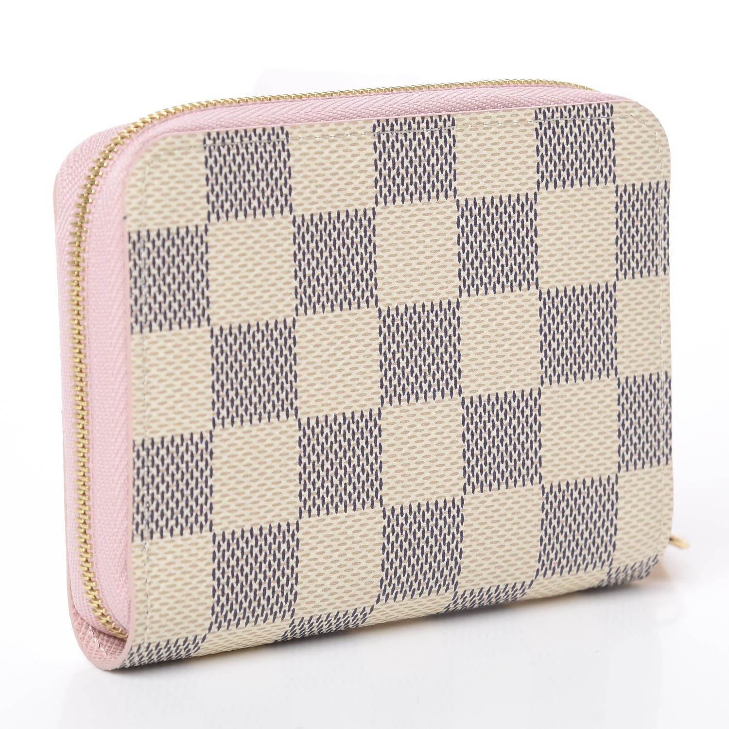 Louis Vuitton Damier Azur Zippy Coin Purse Rose Ballerine 2 of 5