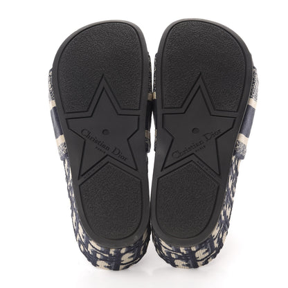 Christian Dior Oblique D-Way Platform Sandal 38 Deep Blue 6 of 10