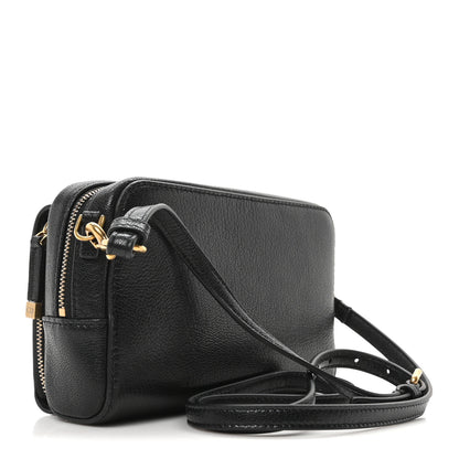 Christian Dior Goatskin Double Saddle Pouch Black 3 of 9