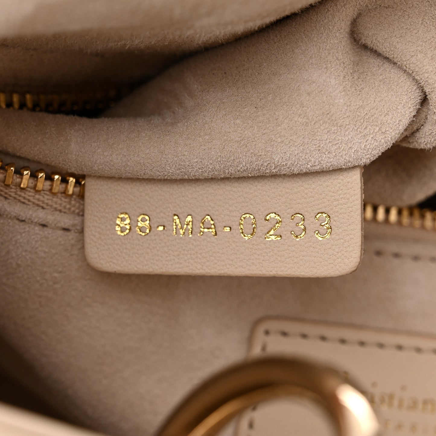 Lambskin Cannage Small My ABC Dior Lady Dior Beige