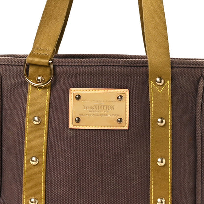 Louis Vuitton Toile Antigua Cabas MM Brown Kaki 7 of 10