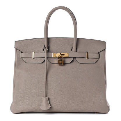 Hermes Togo Birkin 35 Gris Asphalte 1 of 35