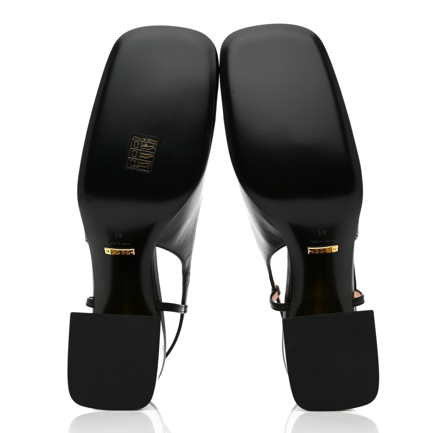 Malaga Kid Horsebit 75mm Slingback Pumps 41 Black