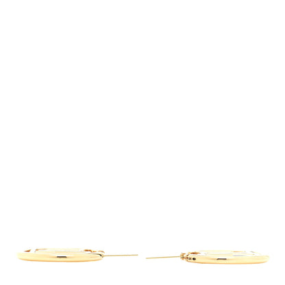 Louis Vuitton Metal Louise Hoop Earrings Gold 3 of 7
