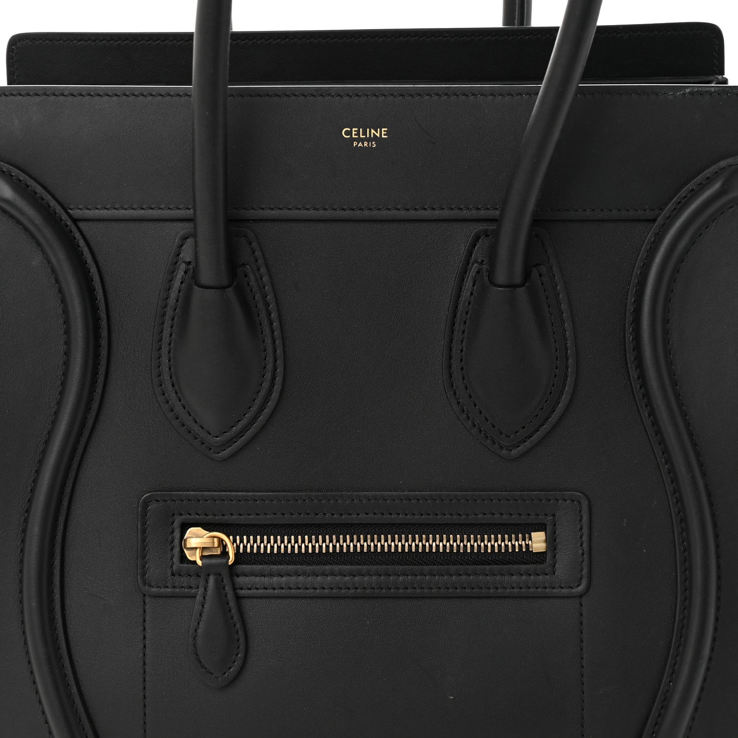 Smooth Calfskin Micro Luggage Black
