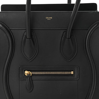 Celine Smooth Calfskin Micro Luggage Black 9 of 12