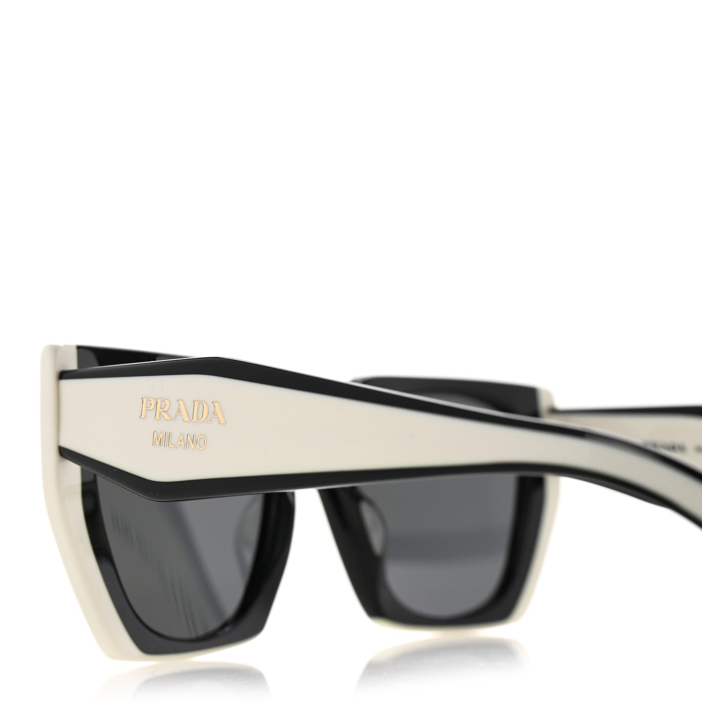 Acetate Sunglasses SPR 15W Black White