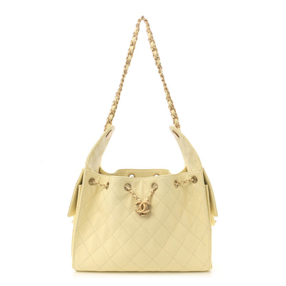 Chanel Caviar Quilted Small Chanel 25 Handbag Light Yellow 1 of 10