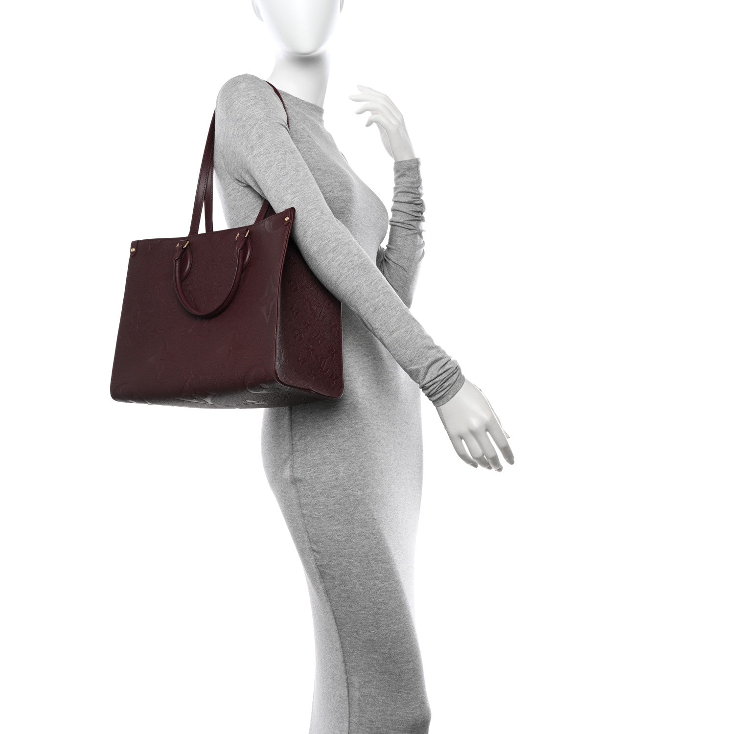 Louis Vuitton Empreinte Monogram Giant Onthego MM Wine 2 of 9