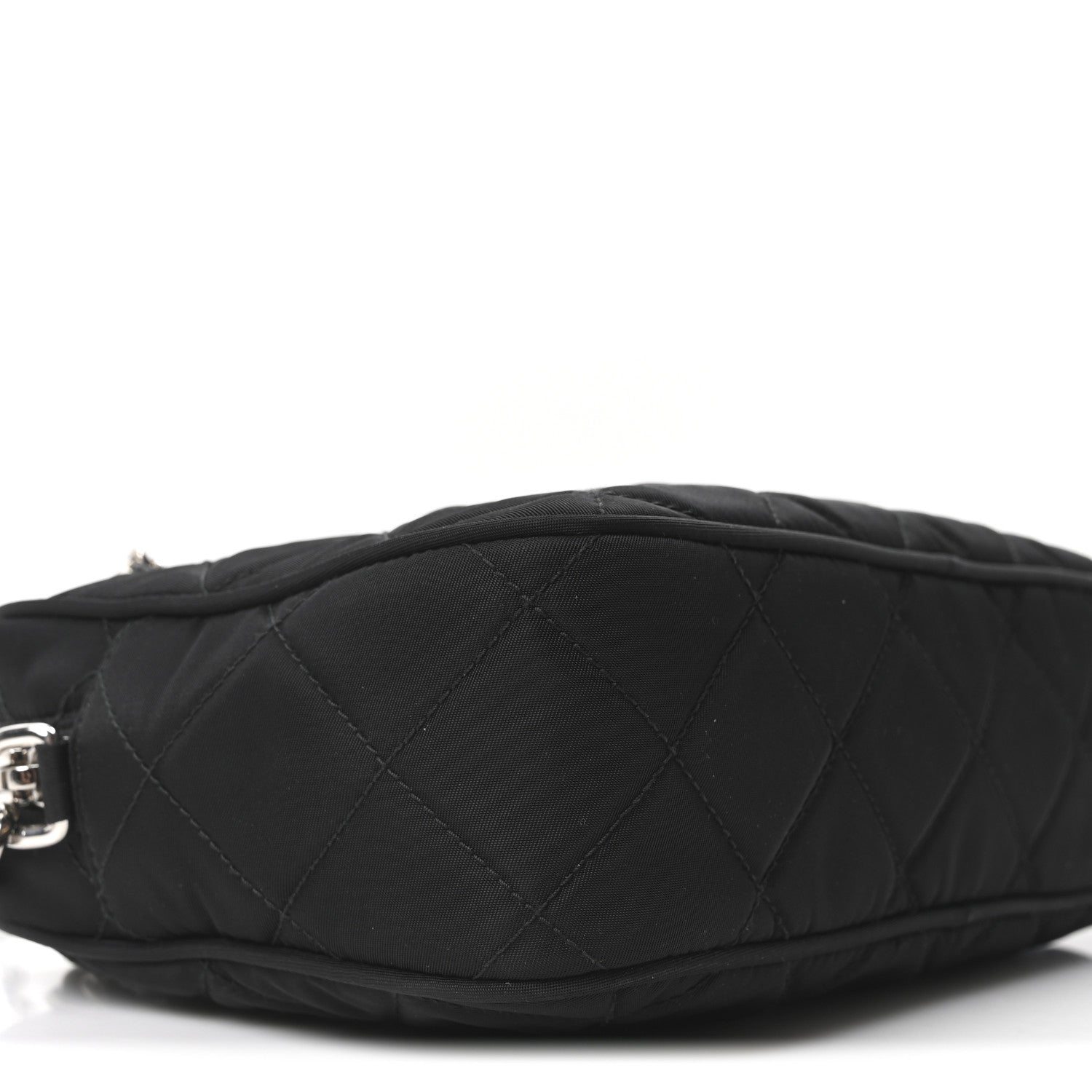 Prada Nylon Tessuto Impuntu Quilted Bandoliera Crossbody Bag Black 9 of 10