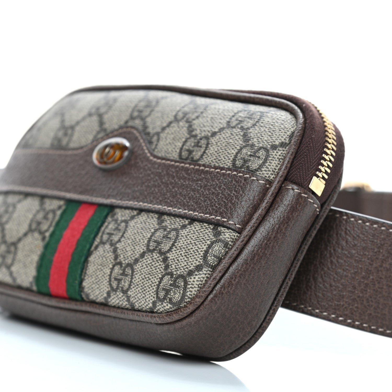 Gucci GG Supreme Monogram Ophidia Belted iPhone Case 95 38 Dark Brown 6 of 12