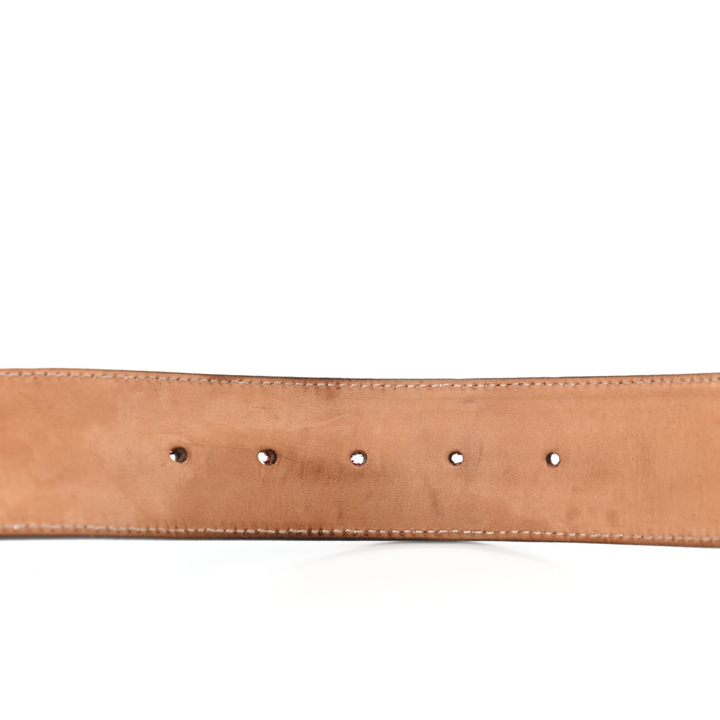 Calfskin Web Interlocking G Belt 95 38 White