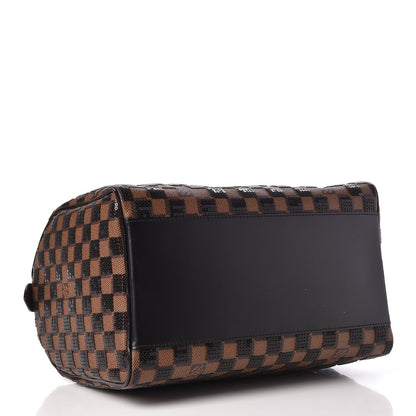 Louis Vuitton Damier Paillettes Speedy 30 Black 4 of 8