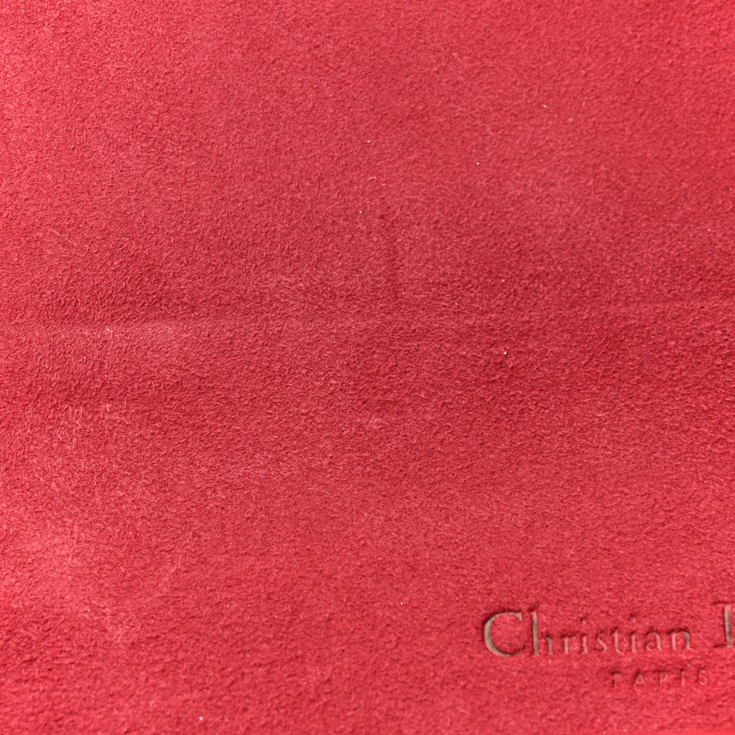 Ultra Matte Calfskin Cannage Lady Dior Clutch Cerise