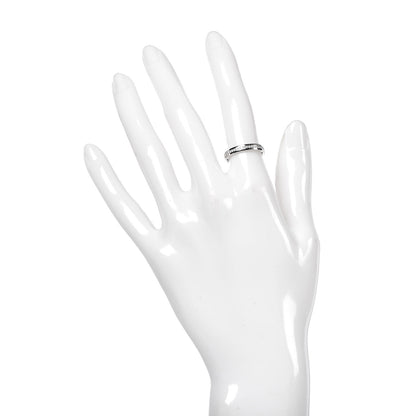 Tiffany 18K White Gold Diamond Metro Wedding Band Ring 49 5 2 of 5