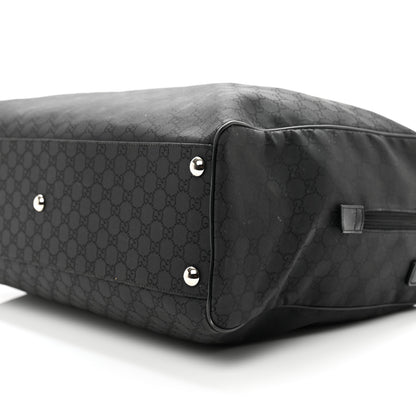 Gucci Denim Monogram Large Carry On Duffle Black 9 of 9