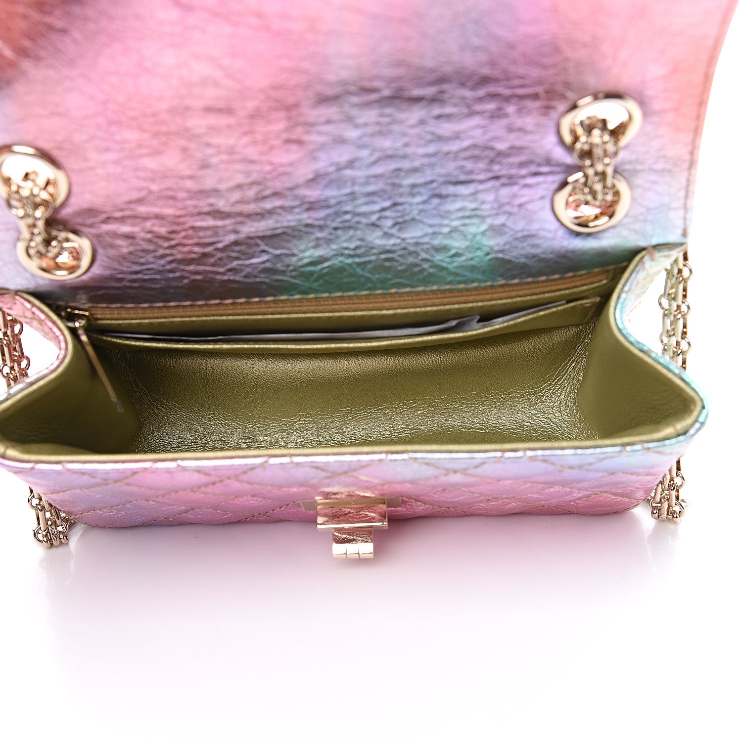 Chanel Metallic Goatskin Quilted Mini 2.55 Reissue Flap Multicolor 4 of 9