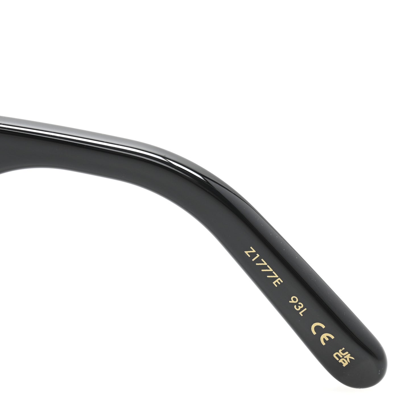 Acetate Flower Edge Round Sunglasses Z1777E Black