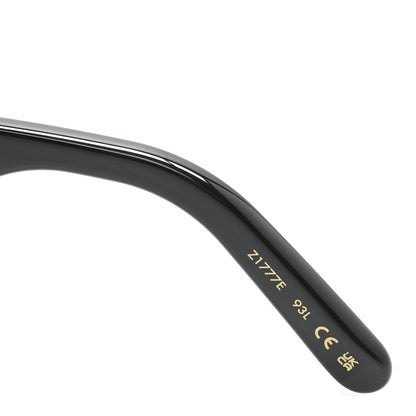 Louis Vuitton Acetate Flower Edge Round Sunglasses Z1777E Black 7 of 9