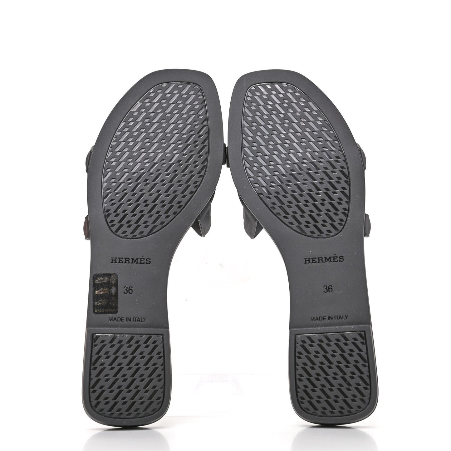 Rubber Aloha Sandals 36 Black