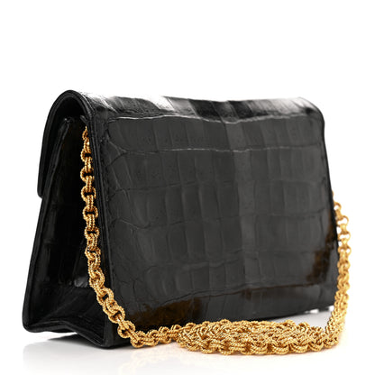 Chanel Crocodile Tassel Envelope Flap Black 3 of 13