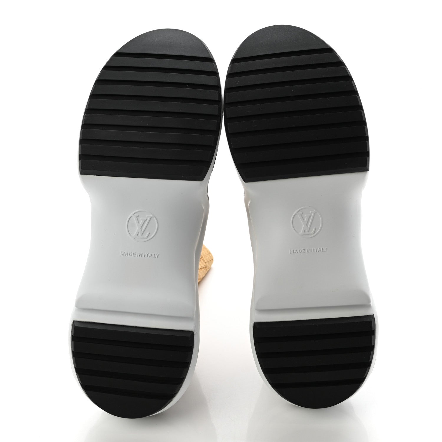 Louis Vuitton Glitter Stretch Textile Monogram LV Archlight Sneaker Boots 38.5 Gold Black 5 of 8